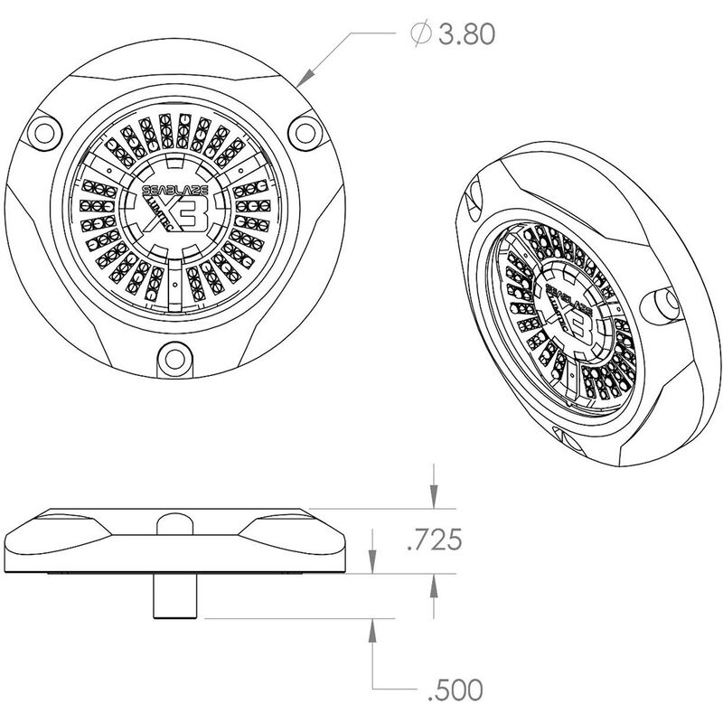 Lumitec SeaBlaze X3 LED Underwater Light - Spectrum image number 3