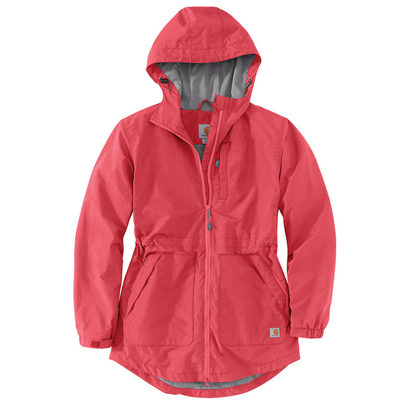 Carhartt Women's Rain Defender Hooded Lightweight Coat image number 4