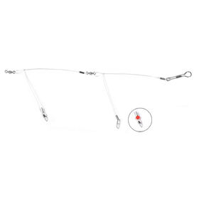 Sea Striker 2-Drop Mono Bottom Rig, 2B-UPC, Red Beads