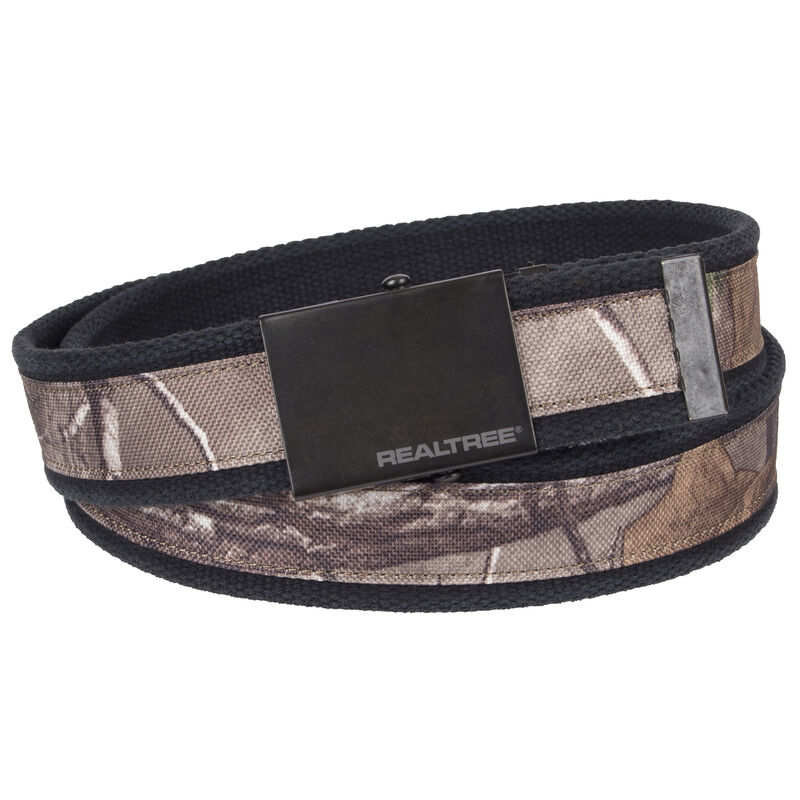 Realtree Men's 1.5" Cotton Web Belt with Camo Inlay image number 1