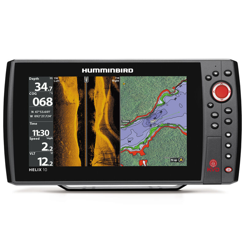 Humminbird Helix 10 SI KVD Fishfinder GPS Combo With KVD Lures image number 1