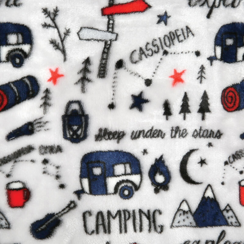 Adirondack Lodge RV Collection Velvet Throw, 50" x 60", Stars Americana image number 5