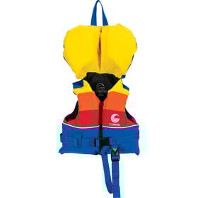 Connelly Infant Retro Nylon Life Vest, Blue/Yellow/Orange