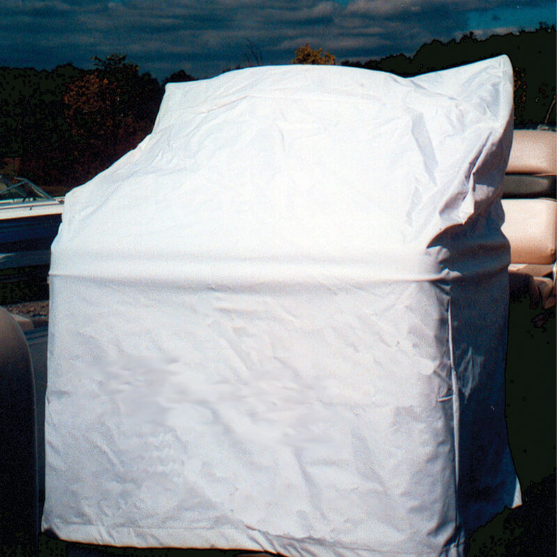 Vinyl Center Console Cover Large White 45"H x 46"W x 40"D image number 1