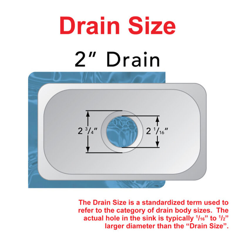 Ambassador Rectangle Stainless Steel Sink, 19-7/8" x 15-3/4" image number 3