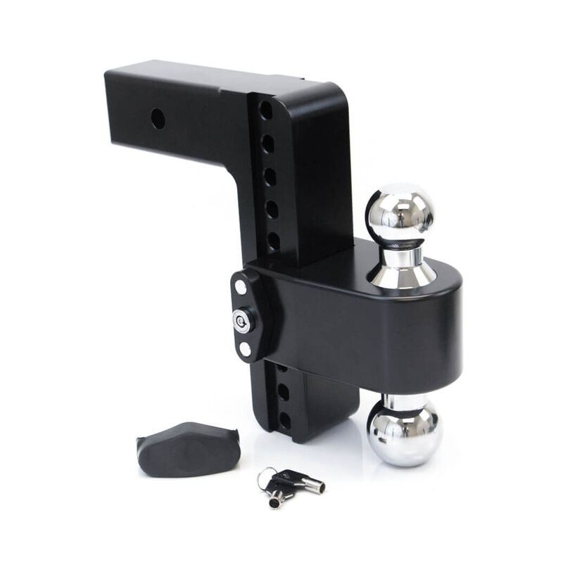 Weigh Safe 180&deg; Drop Hitch w/Keyed Alike Key Lock and Hitch Pin, Black Cerakote Finish and Chrome-Plated Steel Balls image number 28