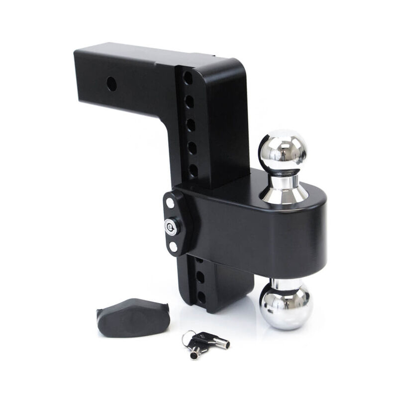 Weigh Safe 180° Drop Hitch w/Keyed Alike Key Lock and Hitch Pin, Black Cerakote Finish and Chrome-Plated Steel Balls image number 28