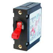 Blue Sea Systems A-Series Toggle Switch Circuit Breaker, Single Pole 50 Amp