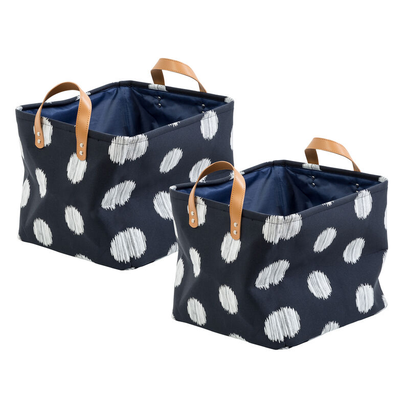 Honey Can Do Coastal Collection Canvas Scribble Totes, Set of 2 image number 1