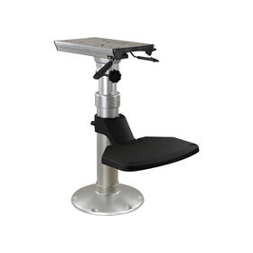 Springfield Marine Heavy-Duty Mainstay 2-7/8" Pedestal Helm Package with Locking Slide, 24"-30.5"H