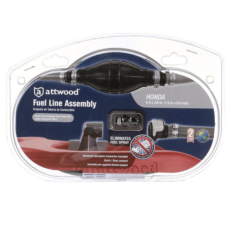 Attwood Fuel Line Kit, Honda, 3/8" x 6' image number 1