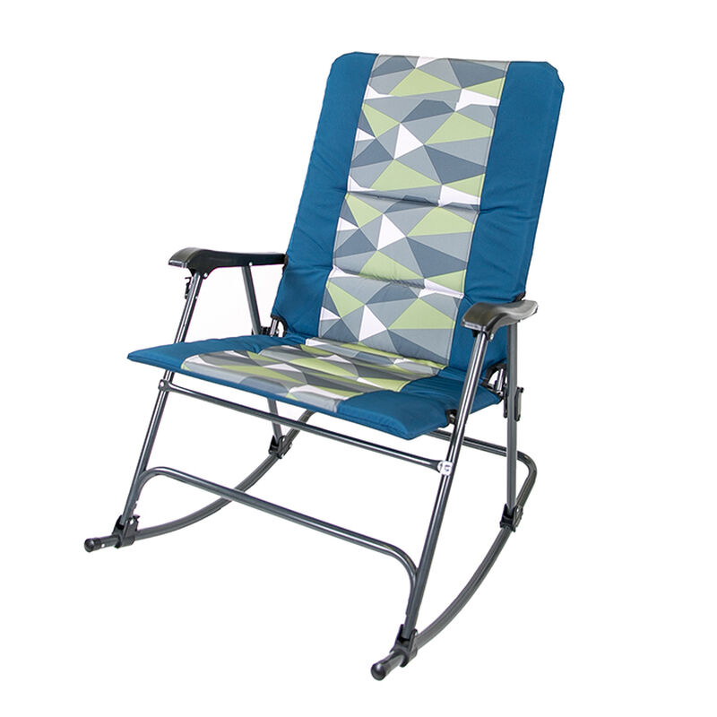 Zig Zag Padded Folding Outdoor Rocker image number 5