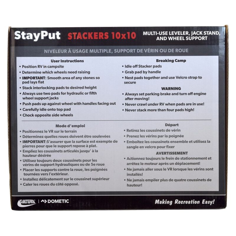 VALTERRA StayPut Stackers 10 x 10, 10 Pack, Boxed image number 8