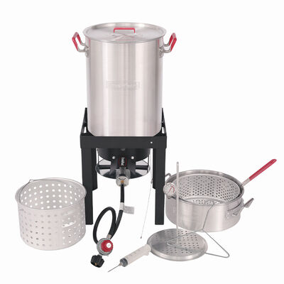 Creole Feast Turkey and Fish Fryer Boiler Steamer Set