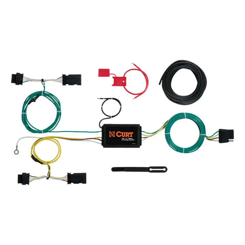 CURT 56274 Custom Wiring Harness, 4-Way Flat, Select Jeep Renegade