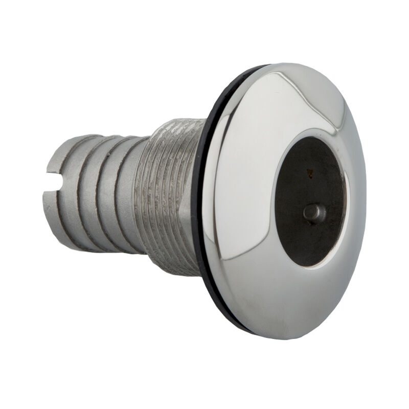 Whitecap Thru-Hull Fitting with Barb, 1-1/4" Hose, 2-1/2" Overall image number 4