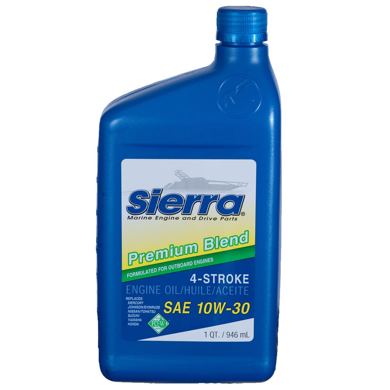 Sierra 10W-30 Oil For Mercury Marine Engine, Sierra Part #18-9420-2 image number 1