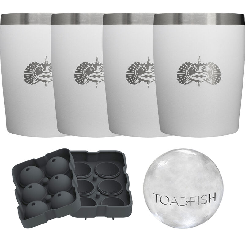 Toadfish Non-Tipping 10-oz. Rocks Tumbler 4-Pack Gift Set image number 1