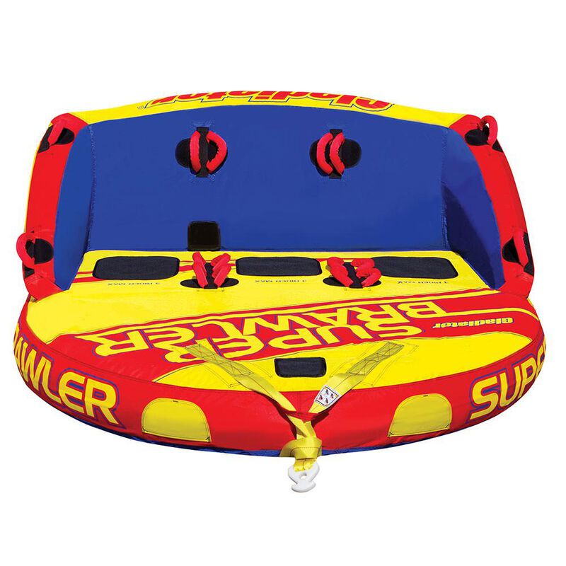Gladiator Super Brawler 3-Person Towable Tube With Lightning Valve image number 6