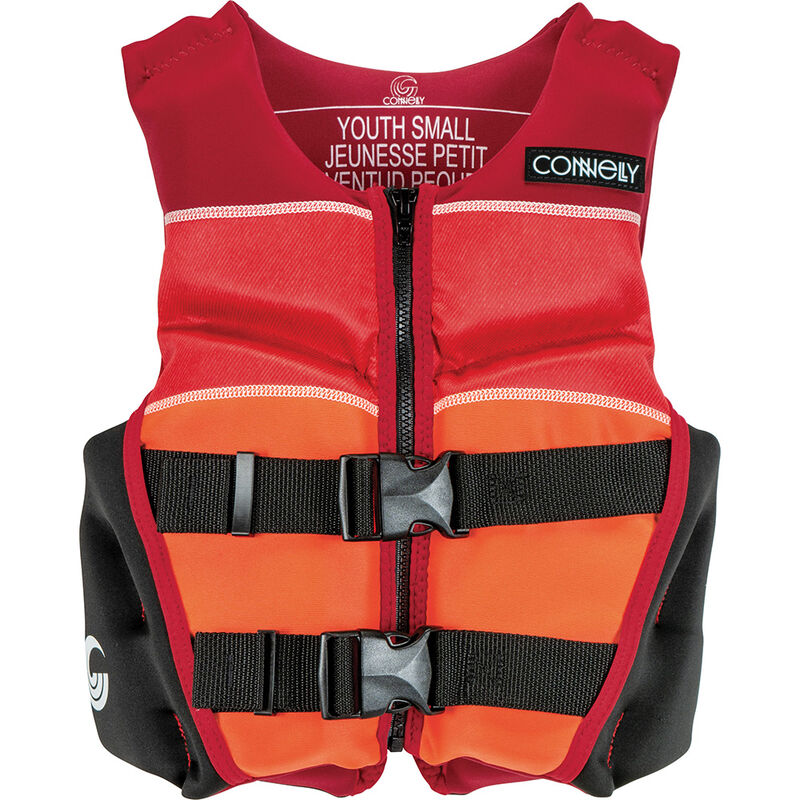 Connelly Youth Classic Neo Life Jacket, Red/Black