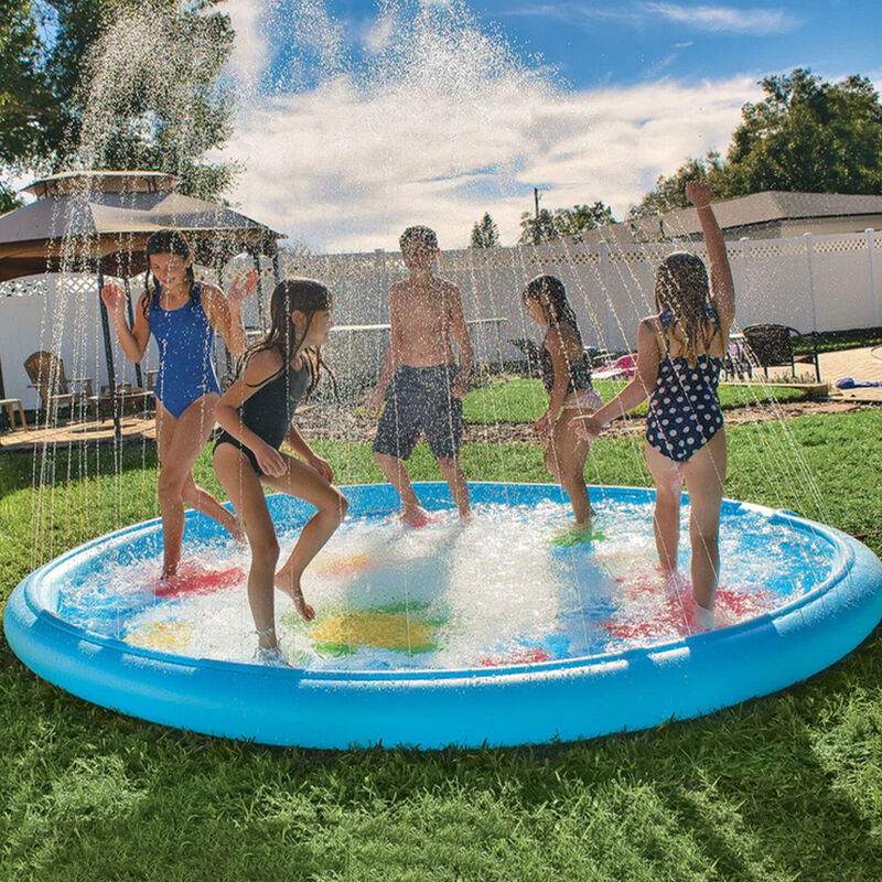 WOW Under the Sea 10' Inflatable Splash Pad Wading Pool with Sprinkler