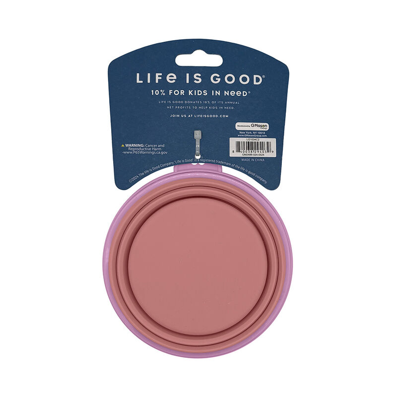 Life is Good Silicone Pet Travel Bowl, LIG Dogs image number 14