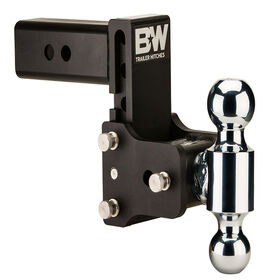B&W Hitches Tow & Stow Class V Trailer Hitch Ball Mount, 14,500 GTW, 1,450 Tongue Weight