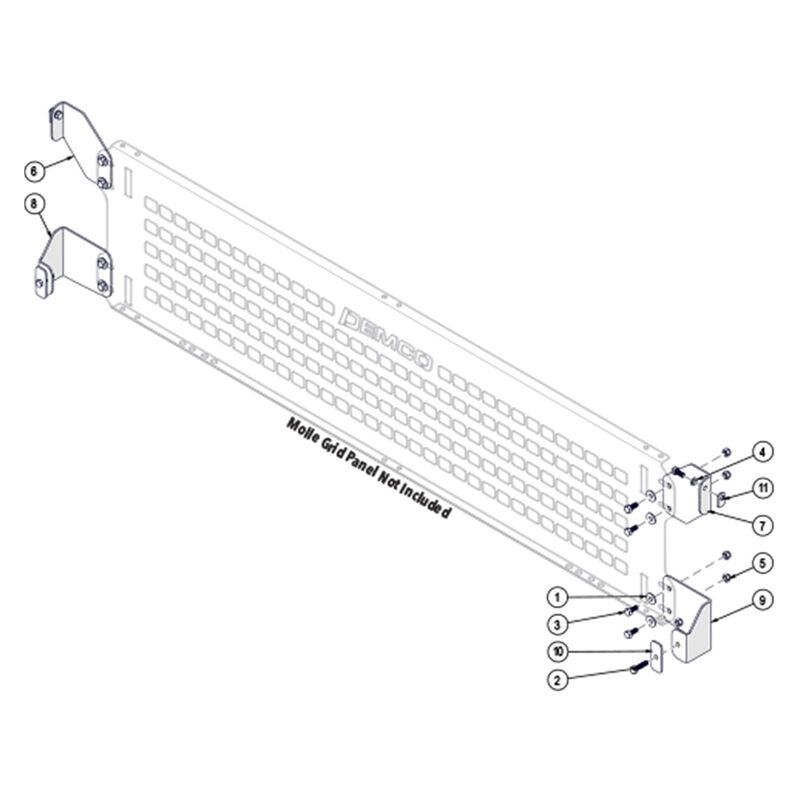 Demco Molle Rack Mounting Hardware for 2019-2026 Ram 2500/3500