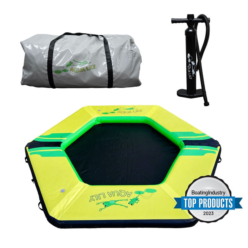 Aqua Lily Inflatable Dock, 12' x 10' x 8" Thick image number 1