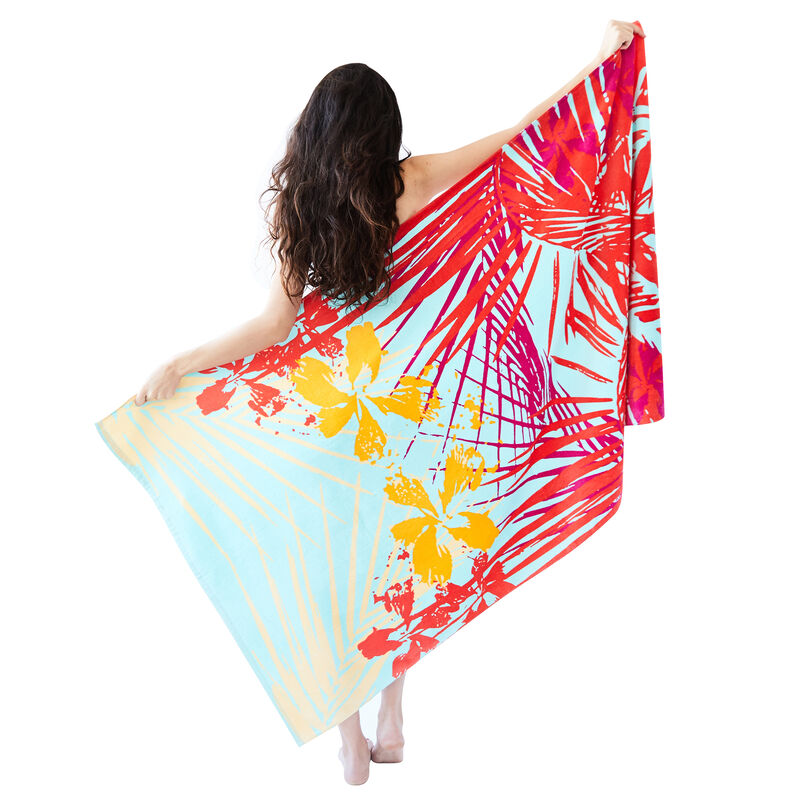 Printed Village Beach Towel image number 8