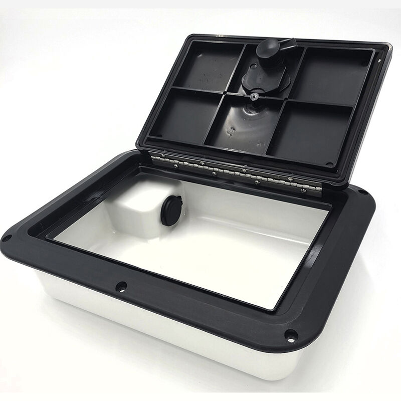 DPI Marine 9" x 12" Glove Box w/Dual USB Charging Station, Black image number 3