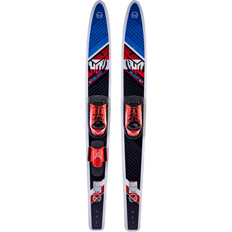 HO Blast Combo Waterskis with Blaze Bindings and Rear Toe Strap image number 1