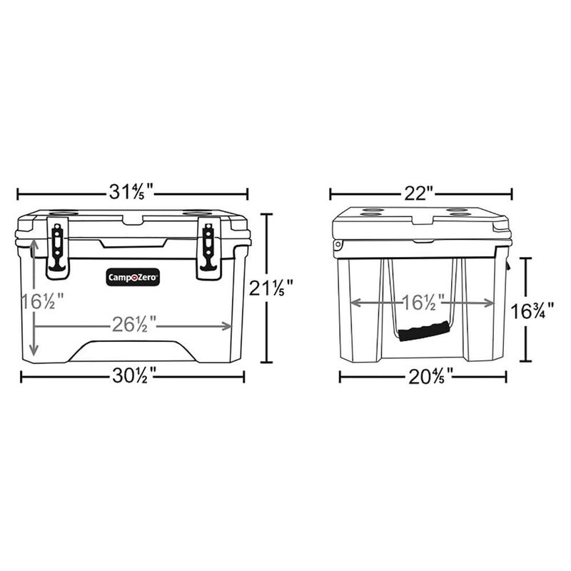 Camp Zero 110L Cooler, Beige image number 5