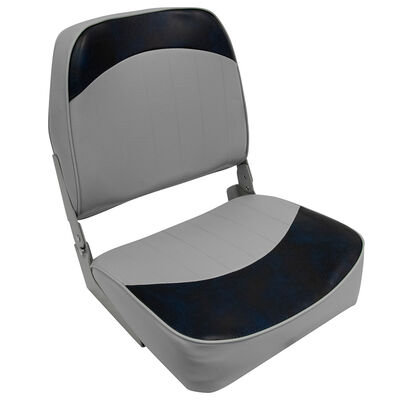 Wise Economy Low-Back Fishing Seat - Gray/Navy