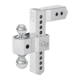 CURT AlumaLite Aluminum Hitch w/Dual Ball, 10 in Drop, 2-1/2 in Shank #45387