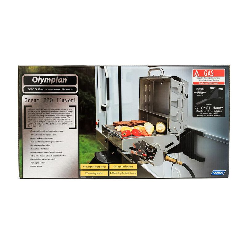 Camco 5500 Stainless Steel RV and Outdoor Grill image number 15