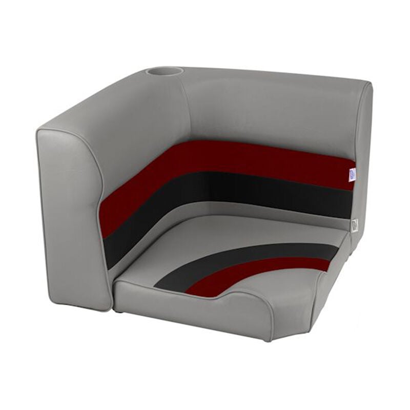 Toonmate Deluxe Radiused Corner Section Seat Top - Gray/Red/Charcoal image number 12
