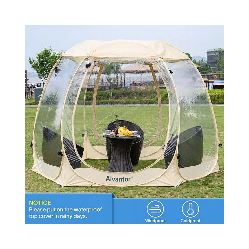 Alvantor Clear Pop-Up Bubble Tent, 10' x 10' image number 6