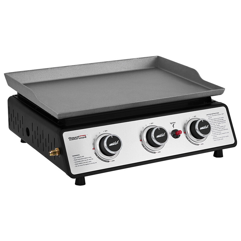 Royal Gourmet 24" Portable Gas Griddle w/ Hose & Cover image number 12