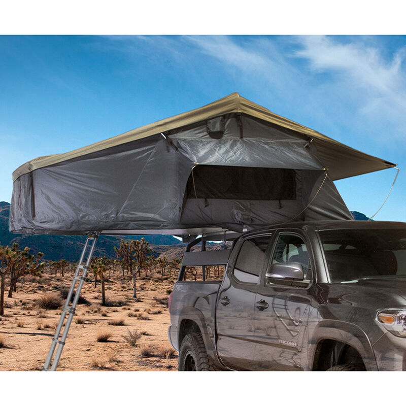 Nomadic 3 Extended Roof Top Tent, Dark Gray and Green image number 3