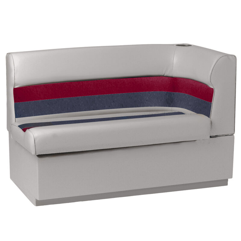 Toonmate Deluxe Pontoon Corner Couch with Toe Kick Base, Left Side, Gray image number 1