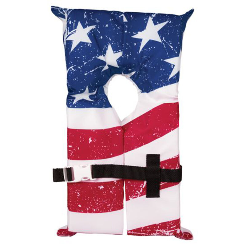 Airhead Type II Stars & Stripes Life Vest 4-Pack with Storage Bag image number 2