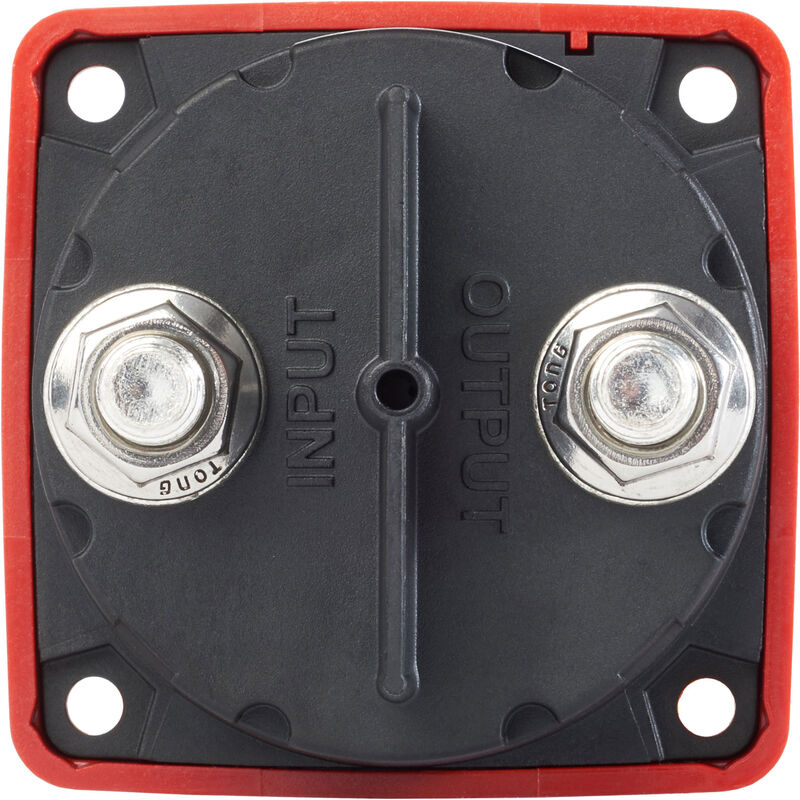 Blue Sea m-Series Mini On-Off Battery Switch with Knob - Red | Overton's