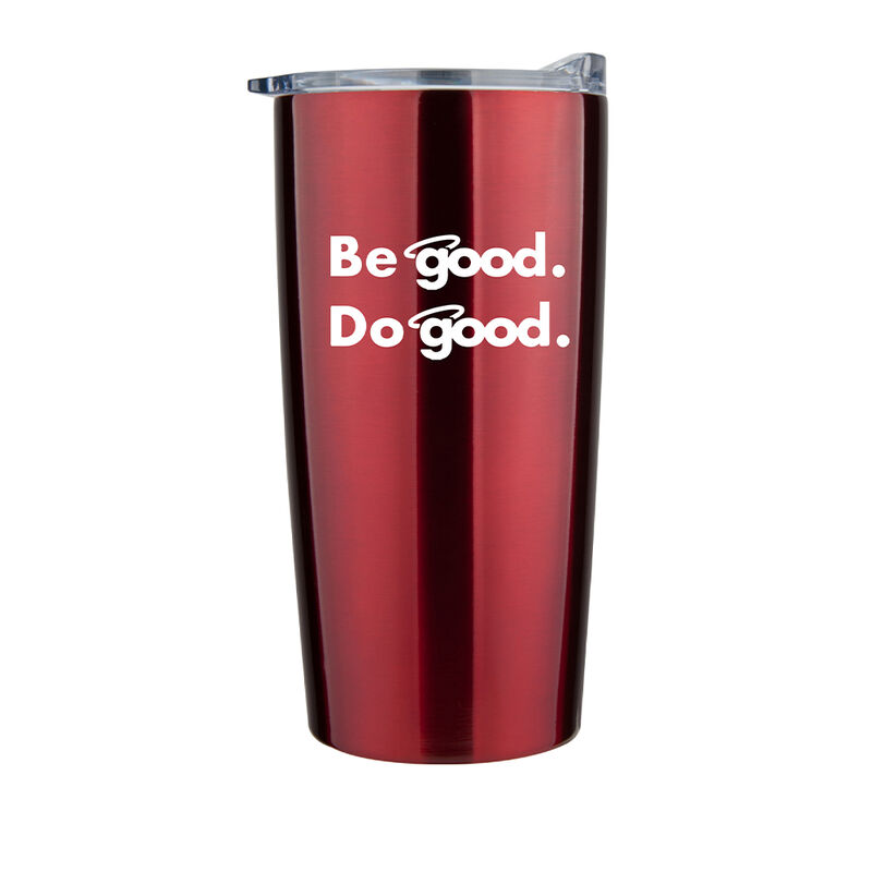 Be Good. Do Good. 20-oz. Stainless Steel Tumbler, Red image number 1