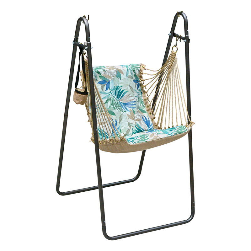 Algoma Soft Comfort Cushion Hanging Swing Chair and Stand image number 1