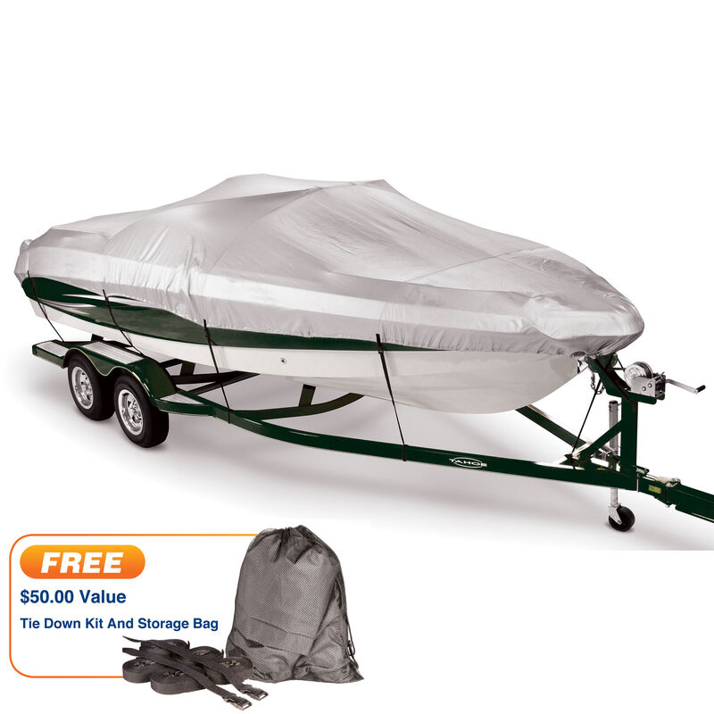 Covermate 150 Mooring and Storage Cover for 16'-18'6" Fish and Ski, Pro Bass Boat image number 1