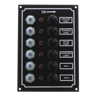 SeaSense 6-Gang LED Switch Panel