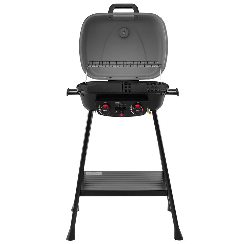 Royal Gourmet Portable 2-Burner Gas Grill w/ Stand & Shelf image number 15