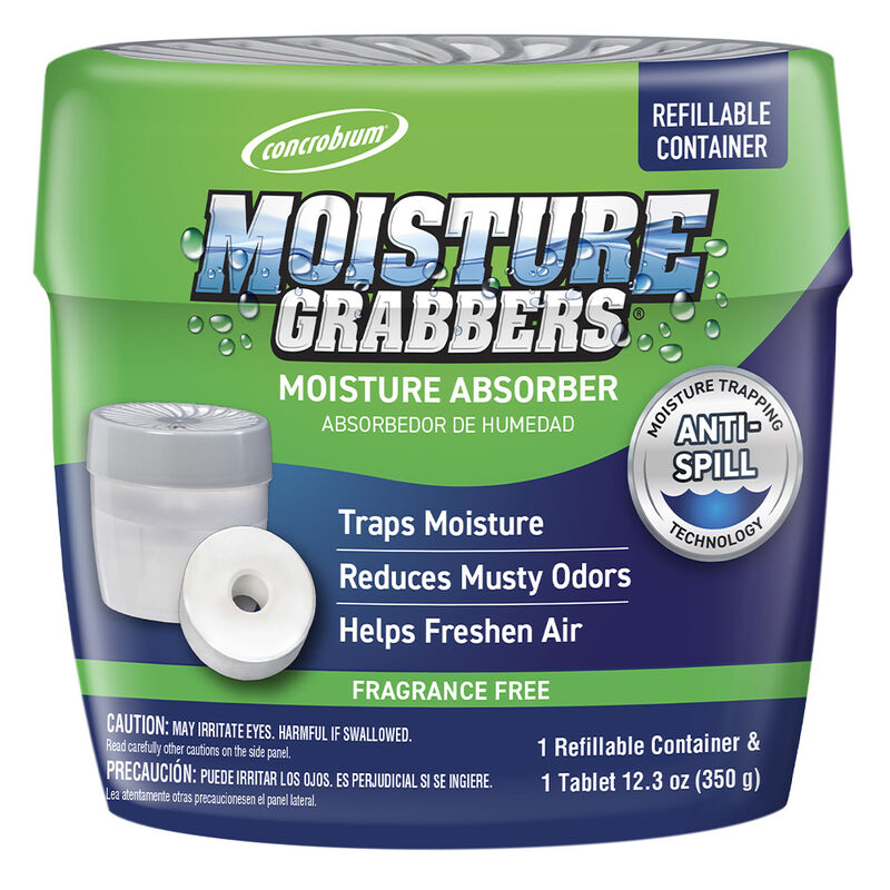 Concrobium Moisture Grabbers, Small Refillable Container, 12.3-oz. Tablet