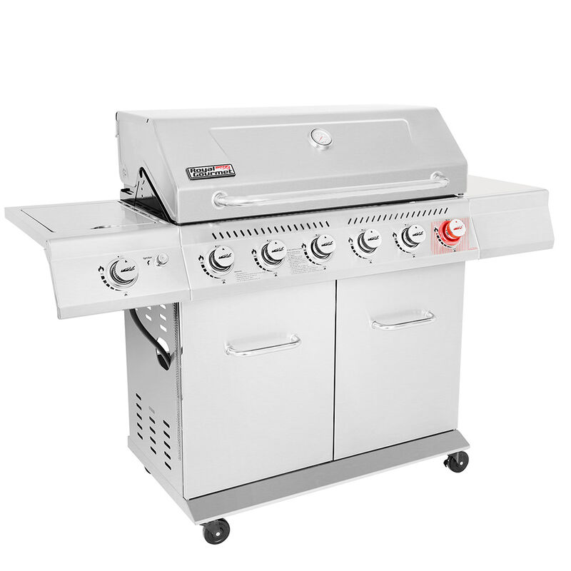 Royal Gourmet GA Series 6-Burner Gas Grill with Sear Burner and Side Burner image number 13
